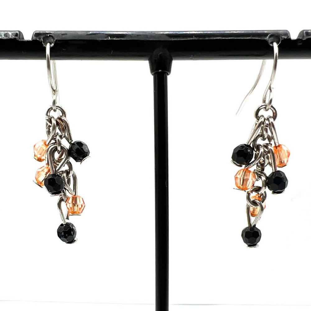 Halloween Beaded Tassel Earrings
